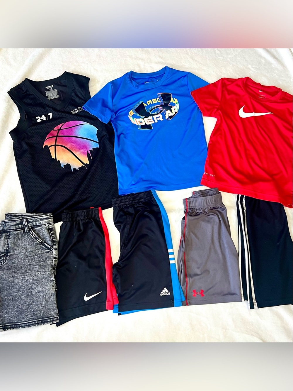 Nike Boys Size 7 Shorts and Shirts